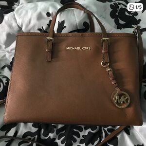 Michael Kors Tan Leather Satchel